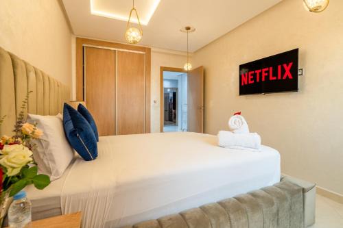 L'Havre de paix de Guéliz au Coucher de Soleil