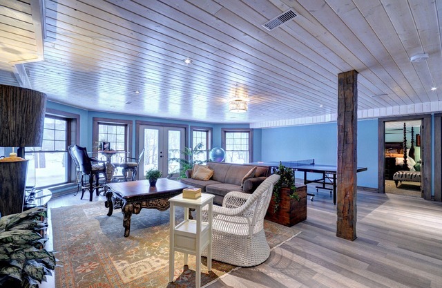 Lakefront - Lux Log Cabin Cottage - Lake Front 5 mins Sir Sam's Ski Hill