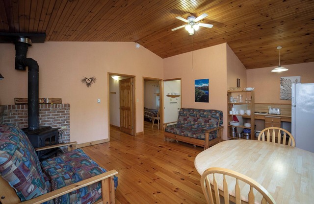 large 2 bedroom chalet in the heart of the wilderness, just 5 km from Kejimkujik National Park