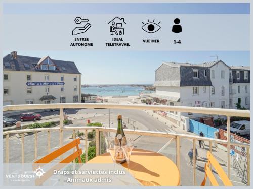 Le 123 Armoric - Balcon vue mer - 50m de la plage - Confort et moderne - 70m2