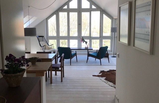 Light-flooded apartment in the countryside