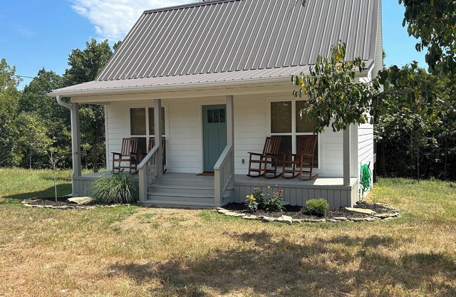 Little House on the Ridge with fire pit.