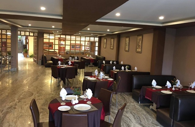 Located on top of the hill in front of Samendu Lake