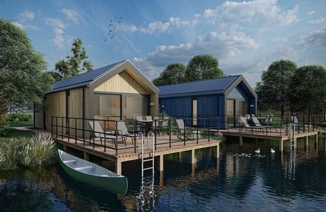 Lodge by the Lake in Arcen with Water Terrace