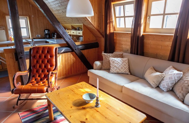Loft with sauna and fireplace