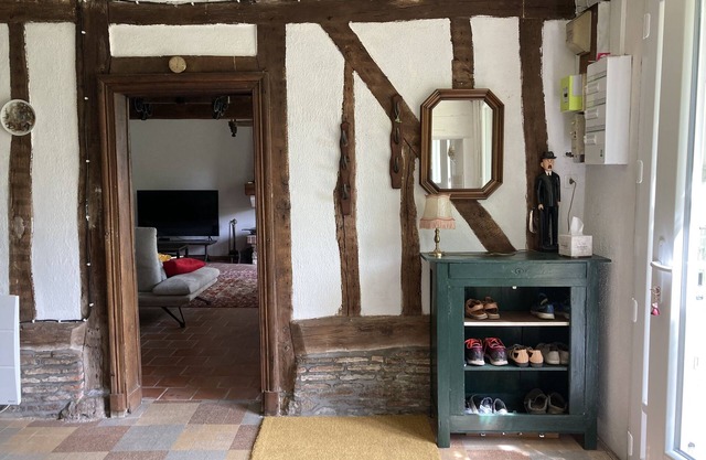 Longère Renovée, Maison de Campagne à Colombage Avec Cheminée Proche Foret