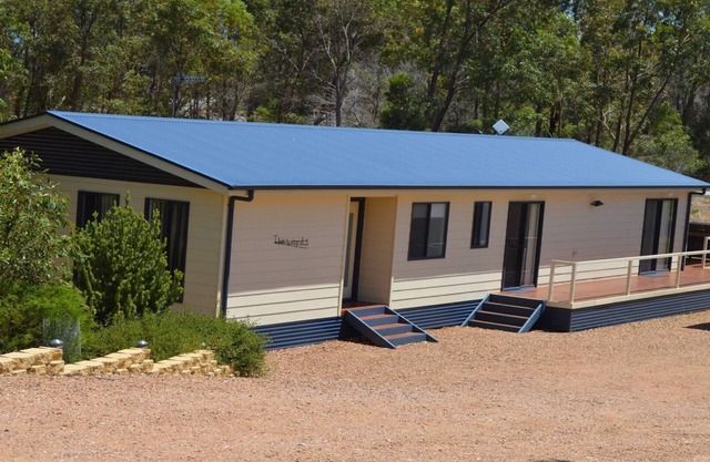 Lord's Retreat is a modern holiday home surrounded by peaceful bushlands