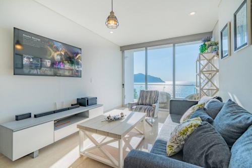 Lujoso Depa al Pie de la Playa Camino al Mar