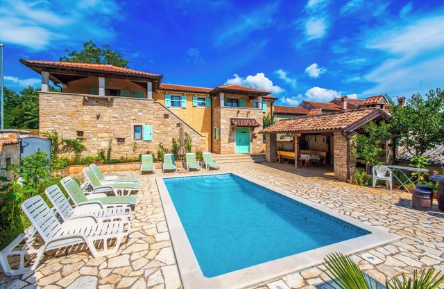 Luxurious villa with a jacuzzi and a private pool