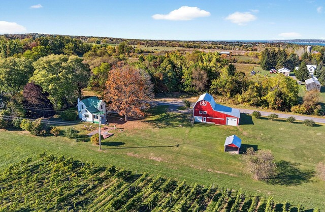 Luxury 1870’s Farmhouse with Barn and Vineyard on the Cayuga Lake Wine Trail