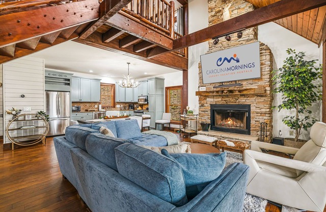 Luxury 4BR mountain home with hot tub, shuffleboard, gated community & views.