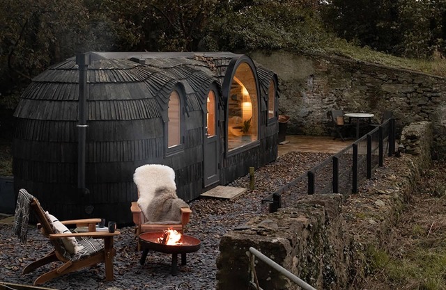 Luxury Eco Cabin with Sea Views