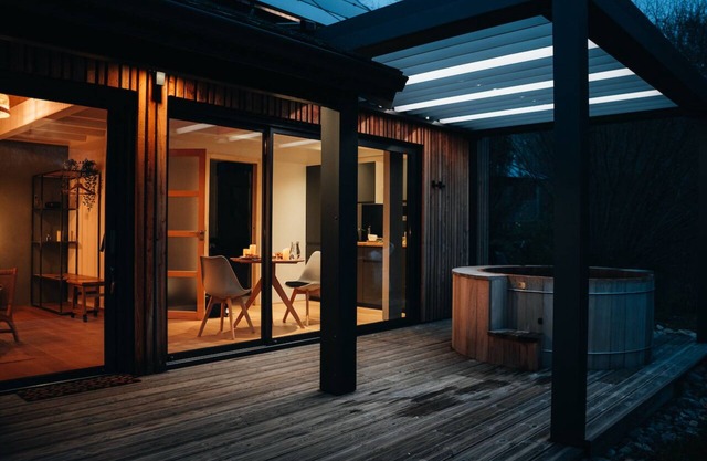 Luxury lodge with private spa in the heart of nature in the CANTAL