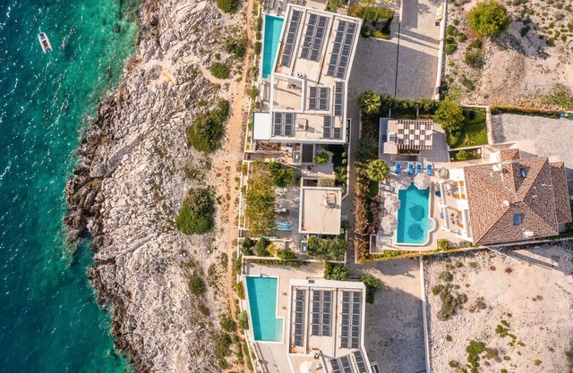 Luxury villa Castello Rogoznica with private heated pool, sauna and gym