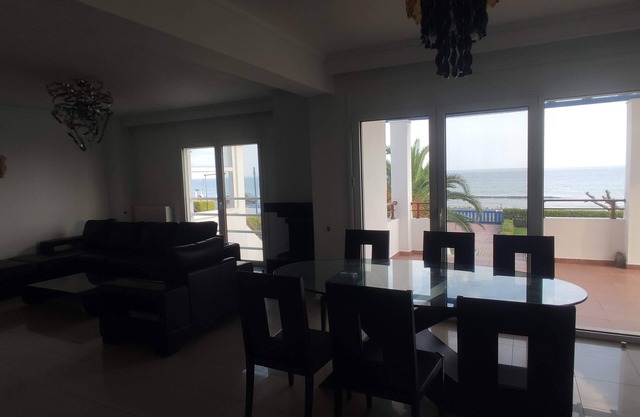 Luxury villa on the beach first line ,with yard BBQ and everything you need