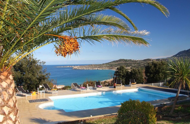 LUXURY VILLA PANORAMIC SEA VIEW HEATED PRIVATE POOL 4 to 9 PEOPLE