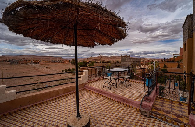 Maison chez ahmed panoramic view of the ait ben haddou ksar