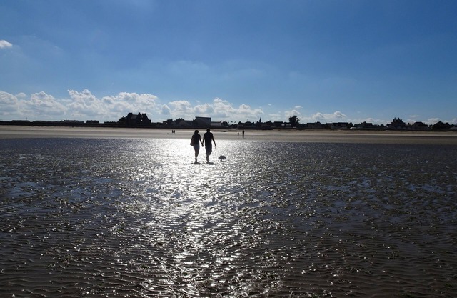 Manche Normandie Quinéville 100 m from the sea, Saint Vaast la Hougue closed ground.