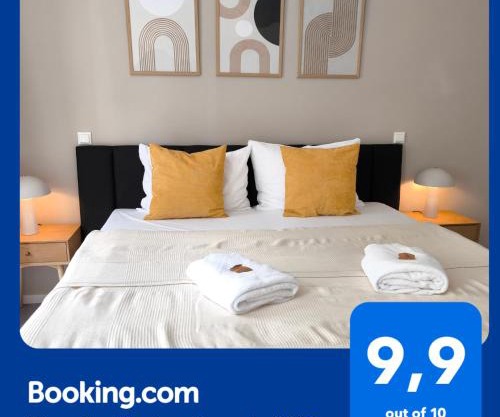 maremar - Apartments am Ferberturm - Luxus Boxspringbett - Küche - Arbeitsplatz - WLAN