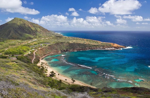 Marina front home with Makapuu Blue Swimming Pool.