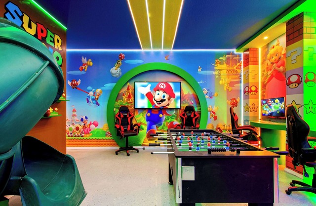 Mario, Mickey & Jedi Arcade Villa w/Themed Rooms
