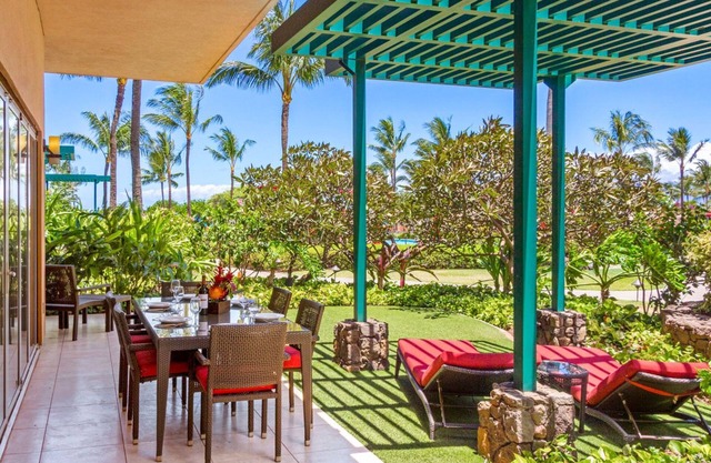 Maui Resort Rentals: Honua Kai – 6 Total Bedrooms, Groundfloor Residences, Over 3500 Combined Sq. Ft., Large Lawn Areas, Steps to Pools/Beach/B.B.Q.s!