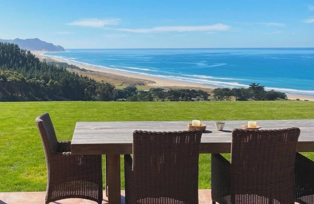 Mediterranean-inspired beach home, surrounded by the Ocean