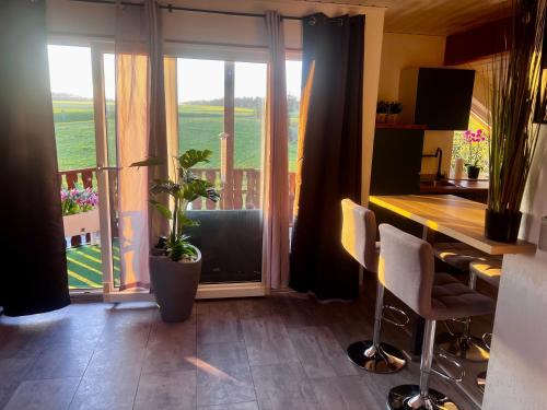 Modern attic apartment with pool view AC and gym