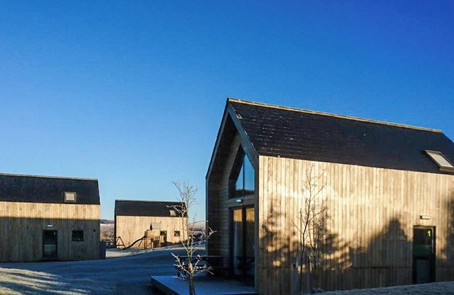 Modern comfort meets rugged wilderness at Tarset Tor’s unique glamping retreat.