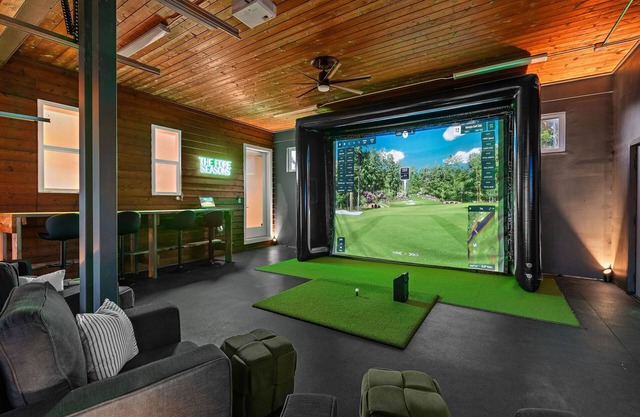 Modern East Nash Home w/Golf Lounge & Patio