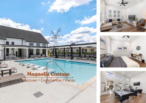 Modern Magnolia Cottage Pool and Gym Access