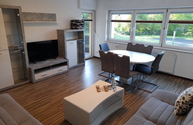 Modern vacation apartment with balcony