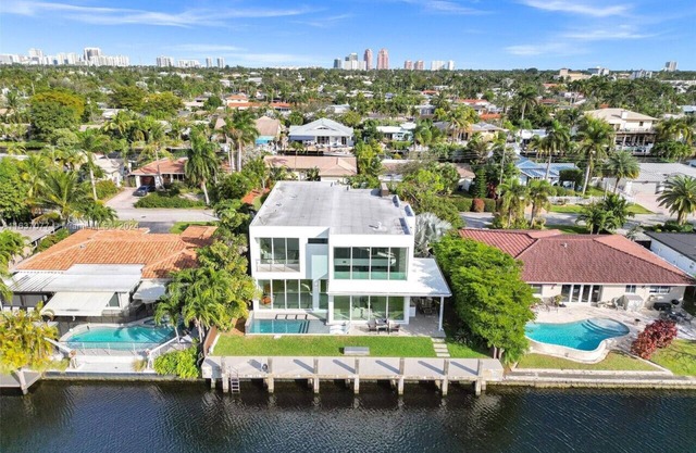 Modern waterfront property