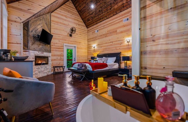 Most Romantic Cabin | Sauna, EV, Pizza Oven!
