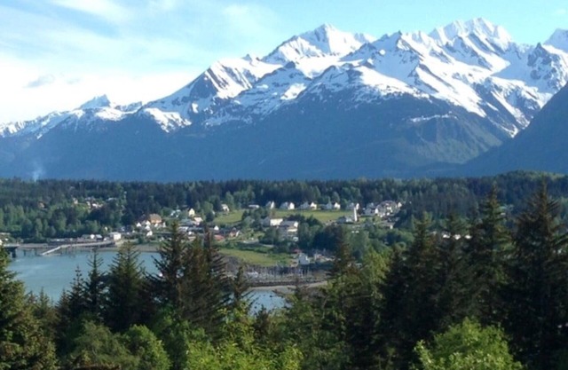Mountain Glacier View Surrounded by Habitat