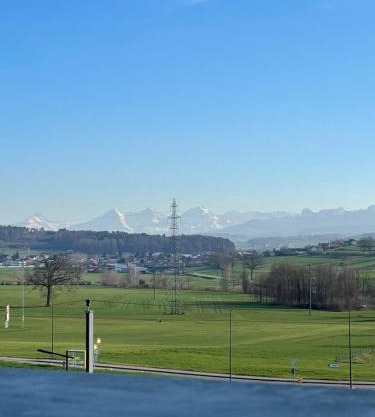 Mountain view apartments in Cressier near Murten