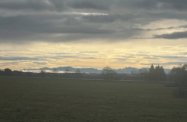 Mountain view from the foothills of the Alps cozy vacation apartment in the Ostallgäu