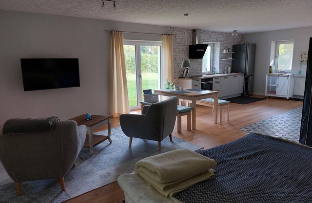 Nature, tranquility, and relaxation in a forest- and lake-rich setting.