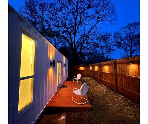 Nomehaus shipping container studio residential neighborhood ATHENS