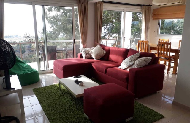 North Cyprus sunset sea views on quiet site with large private BBQ roof terrace