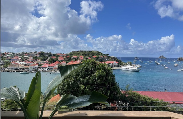 Ocean-view apartment in central Gustavia, St Barth; steps from the beach