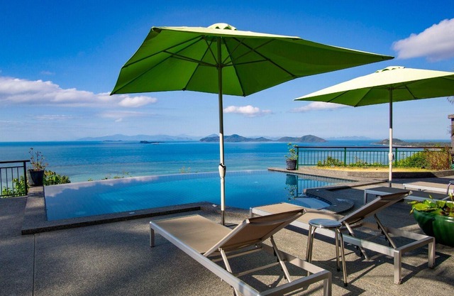Ocean View Luxury 2 Bed Villa-Infinity Pool, Plunge pool, FREE CAR & Transfers