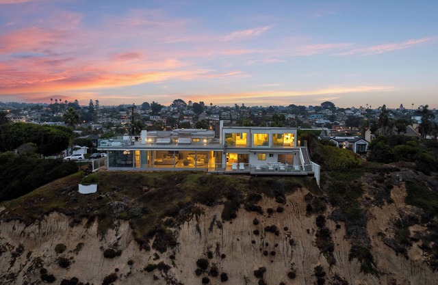 Oceanfront Zen Saltwater Pool Fire Pit Koi Pond