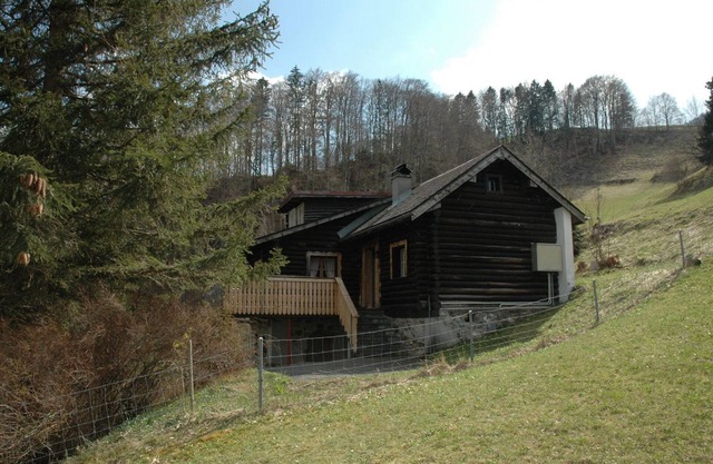 Our holiday home is built in logcabin style.
