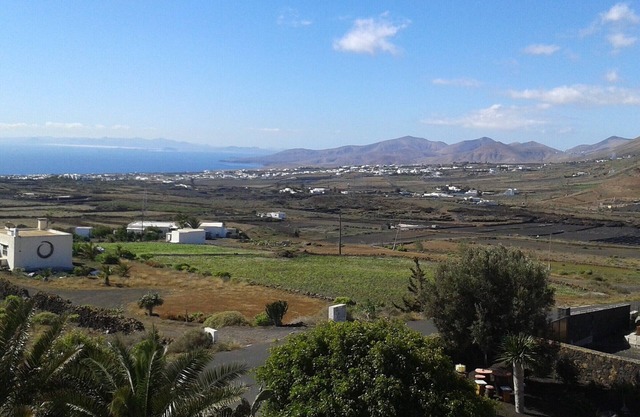 Panoramic views of sea and mountains, in Conil, near the wine route.