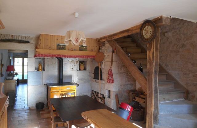 Peace and space for this magnificent renovated farmhouse with fireplace.