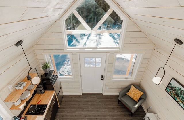 Perfect for two, this cozy retreat offers all you need for an Eklutna Valley getaway