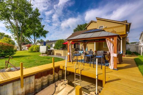 Port Clinton Home with Private Dock and Gazebo!