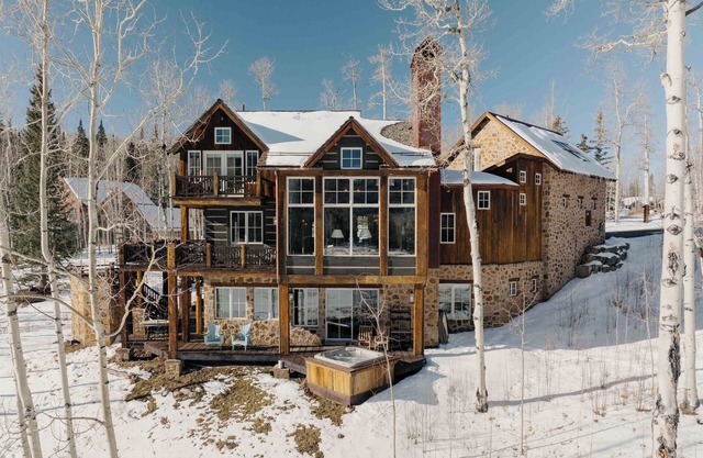 Premier Ski Cabin by InvitedHome | Walk to Ski, Hot Tub, Elk Lake Views