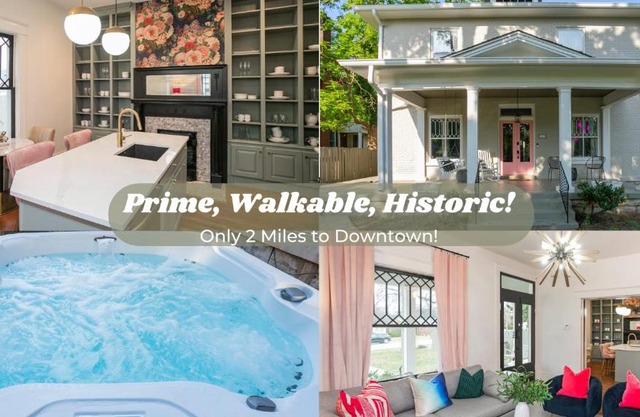 Prime Walkable Location Spacious Home w Hot Tub